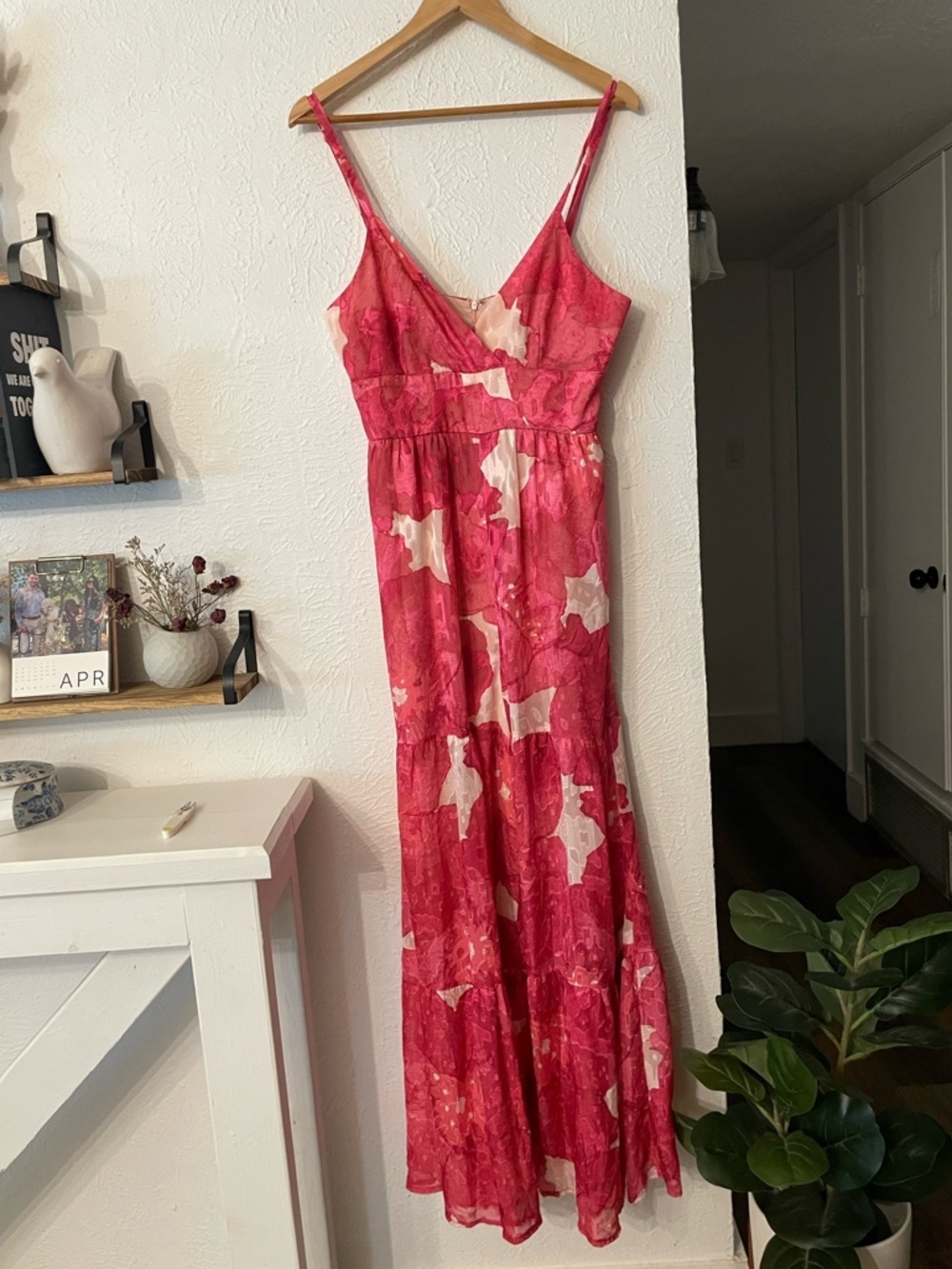 Slate & Willow Pink Floral Wide-Leg Jumpsuit - Picture 4 of 9